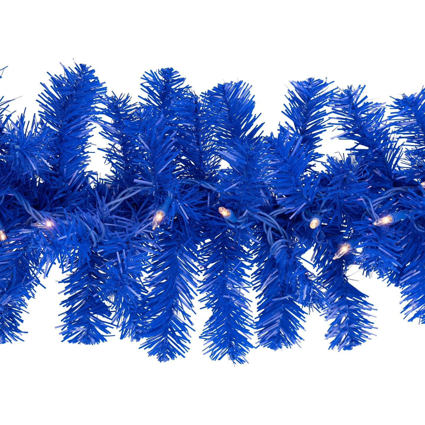 Northlight Pre-Lit Artificial Pine Christmas Garland - 9' - Royal Blue - Clear Lights 9 Northlight Pre-Lit Artificial Pine Christmas Garland - 9' - Royal Blue - Clear Lights - Image 7