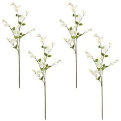 Northlight Japanese Anemone Artificial Floral Sprays - 45.5" - White And Yellow - Set Of 4 -Northlight 2305857168715973168