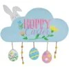 Northlight Hoppy Easter Wooden Wall Sign With Bunny And Eggs - 15.75" Multi 2 Northlight Hoppy Easter Wooden Wall Sign With Bunny And Eggs - 15.75" Multi -Northlight 2305869238894027792