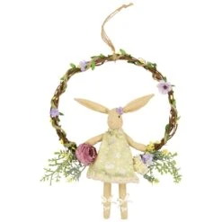 Northlight Girl Bunny Artificial Floral Easter Wreath - 10" - Green Yellow 17 Northlight Girl Bunny Artificial Floral Easter Wreath - 10" - Green Yellow -Northlight 2305869240370279440 2
