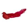 Northlight Glittered Bird With Feather Tail Christmas Clip On Ornament - 7" - Red -Northlight 2305871686920954528