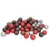 Northlight Shatterproof 4-Finish Christmas Ball Ornaments - 2.5" (60mm) - Brown, Red And Silver - 60ct 2 Northlight Shatterproof 4-Finish Christmas Ball Ornaments - 2.5" (60mm) - Brown, Red And Silver - 60ct -Northlight 2305871687301063328