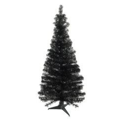 Northlight Slim Tinsel Artificial Halloween Tree - 4' - Black - Unlit 12 Northlight Slim Tinsel Artificial Halloween Tree - 4' - Black - Unlit -Northlight 2305871687371461280