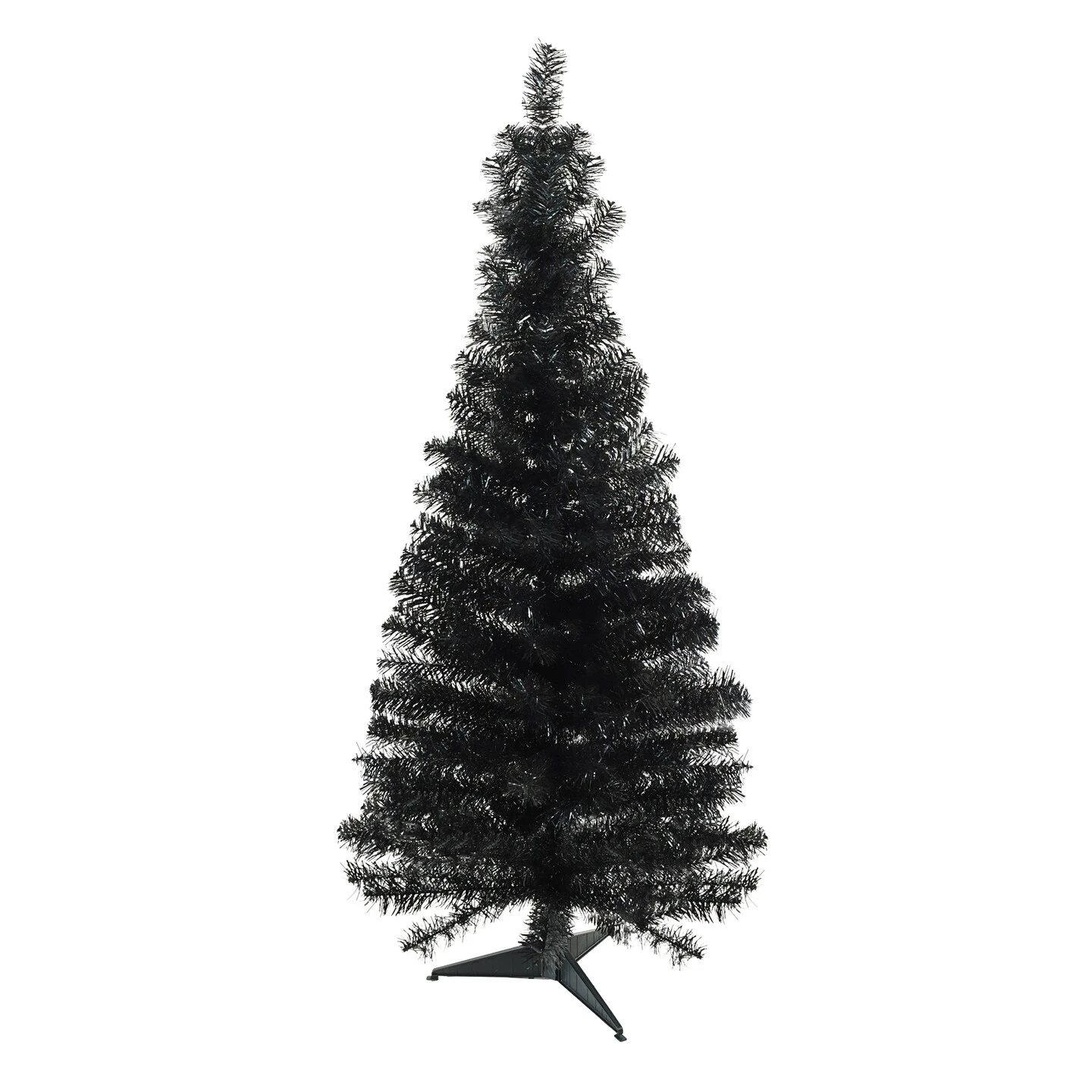 Northlight Slim Tinsel Artificial Halloween Tree - 4' - Black - Unlit 5 Northlight Slim Tinsel Artificial Halloween Tree - 4' - Black - Unlit - Image 3