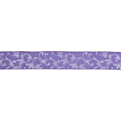 Northlight Purple Floral Wired Craft Ribbon 2.5" X 10 Yards 11 Northlight Purple Floral Wired Craft Ribbon 2.5" X 10 Yards -Northlight 2305871687898227360 2