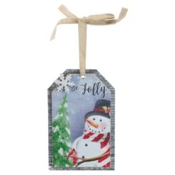Northlight 8" Galvanized Metal 'Be Jolly' Gift Tag Christmas Wall Decor Blue 11 Northlight 8" Galvanized Metal 'Be Jolly' Gift Tag Christmas Wall Decor Blue -Northlight 2305871687923393184 2