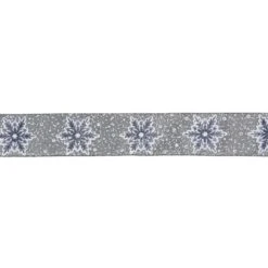 Northlight Gray And White Glitter Snowflake Christmas Wired Craft Ribbon 2.5" X 16 Yards 11 Northlight Gray And White Glitter Snowflake Christmas Wired Craft Ribbon 2.5" X 16 Yards -Northlight 2305871688523178656 2