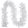 Northlight Pre-lit Snow White Artificial Christmas Garland - 9' X 12" - Clear Lights