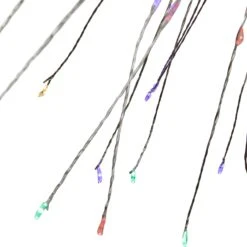 Northlight LED Lighted Firework Branch Christmas Decoration - Micro Fairy Multi-Color Lights - 20" Silver -Northlight 2305899222709388512