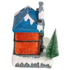 Northlight LED Lighted Post Office Christmas Village Decoration - 7" Red -Northlight 2305904765722803168