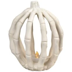 Northlight LED Lighted Skeleton Pumpkin Halloween Decoration - 6.25" Beige 14 Northlight LED Lighted Skeleton Pumpkin Halloween Decoration - 6.25" Beige -Northlight 2305906131019986352