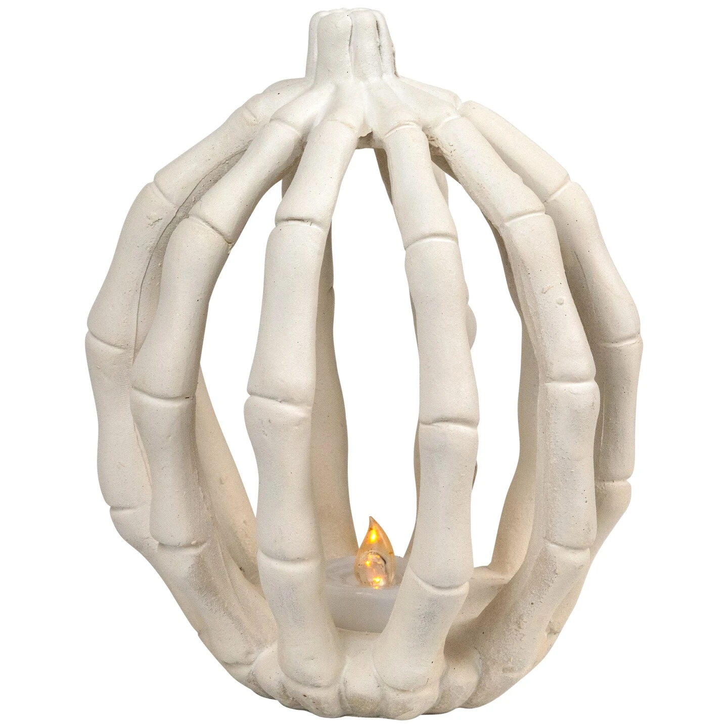 Northlight LED Lighted Skeleton Pumpkin Halloween Decoration - 6.25" Beige 7 Northlight LED Lighted Skeleton Pumpkin Halloween Decoration - 6.25" Beige - Image 5