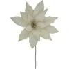 Northlight 24" Cream Poinsettia Christmas Stem Spray Ivory