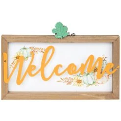 Northlight Pumpkins And Sunflowers Welcome Fall Harvest Wall Sign - 11" Beige 12 Northlight Pumpkins And Sunflowers Welcome Fall Harvest Wall Sign - 11" Beige -Northlight 2305928884220411728