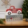 Northlight Merry Christmas Truck Wooden Advent Calendar - 9" Red 1 Northlight Merry Christmas Truck Wooden Advent Calendar - 9" Red -Northlight 2305933929863520464
