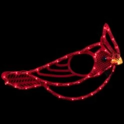Northlight Lighted Cardinal Bird Christmas Window Silhouette - 12.5" - Red And Yellow Lights -Northlight 2305956032853346000 2