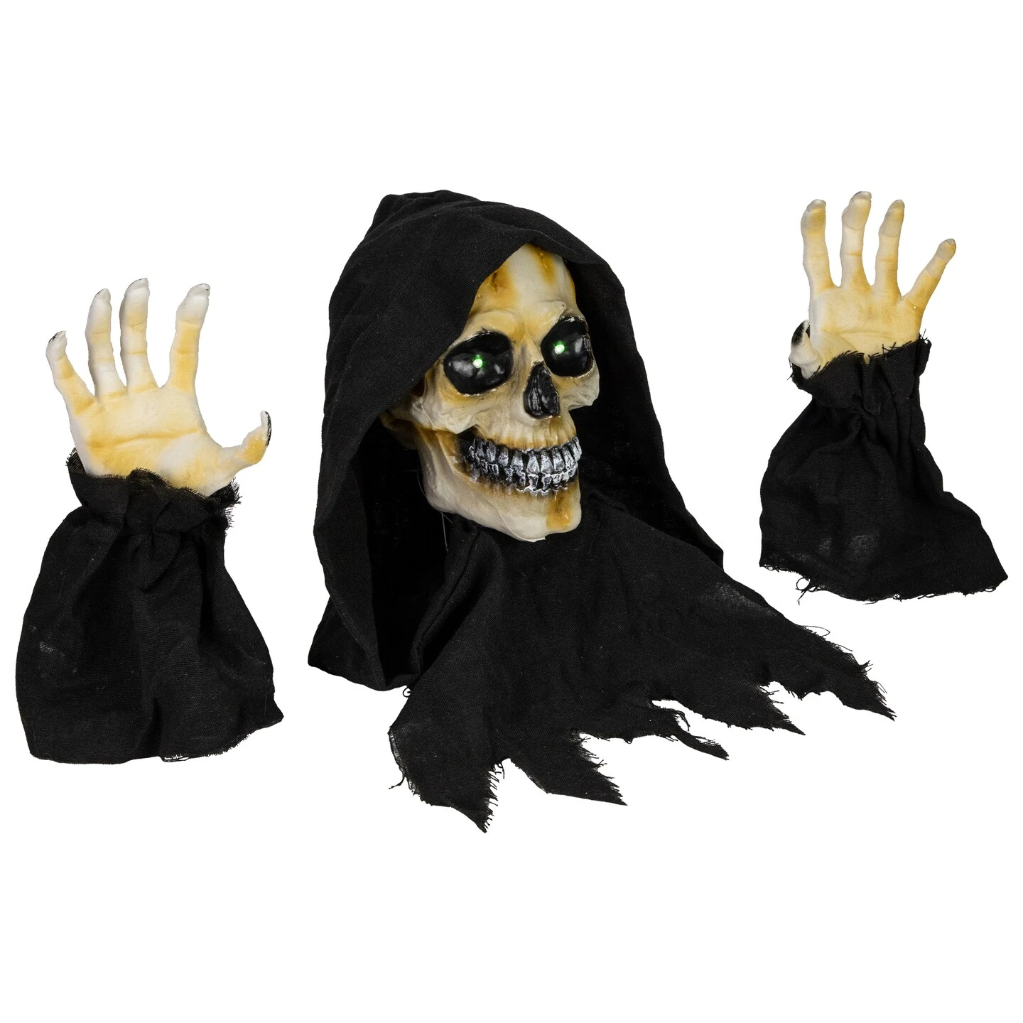 Northlight 8" LED Lighted Grim Reaper With Sound Outdoor Halloween Decoration Black 8 Northlight 8" LED Lighted Grim Reaper With Sound Outdoor Halloween Decoration Black - Image 6