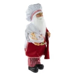 Northlight 16" Chef Santa With Cookies And Napkin Christmas Figure Red -Northlight 2305989237704377568