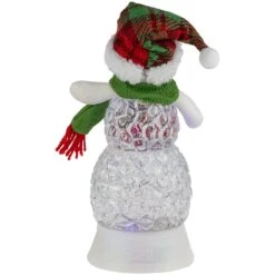 Northlight LED Lighted Acrylic Snowman Christmas Snow Globe - 11" Clear -Northlight 2306040706956674272