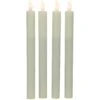 Northlight Set Of 4 Solid Cream Flameless LED Constant Wax Taper Candles 9.5" Ivory -Northlight 2306055637612277984
