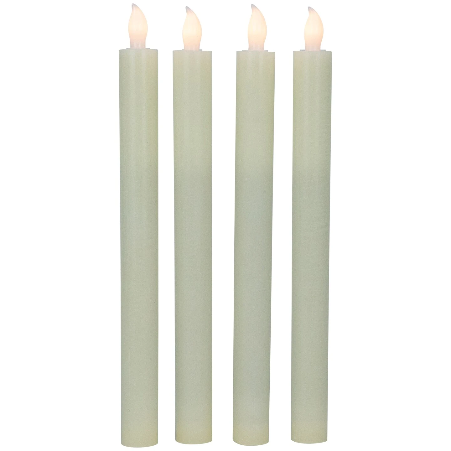 Northlight Set Of 4 Solid Cream Flameless LED Constant Wax Taper Candles 9.5" Ivory 9 Northlight Set Of 4 Solid Cream Flameless LED Constant Wax Taper Candles 9.5" Ivory - Image 7