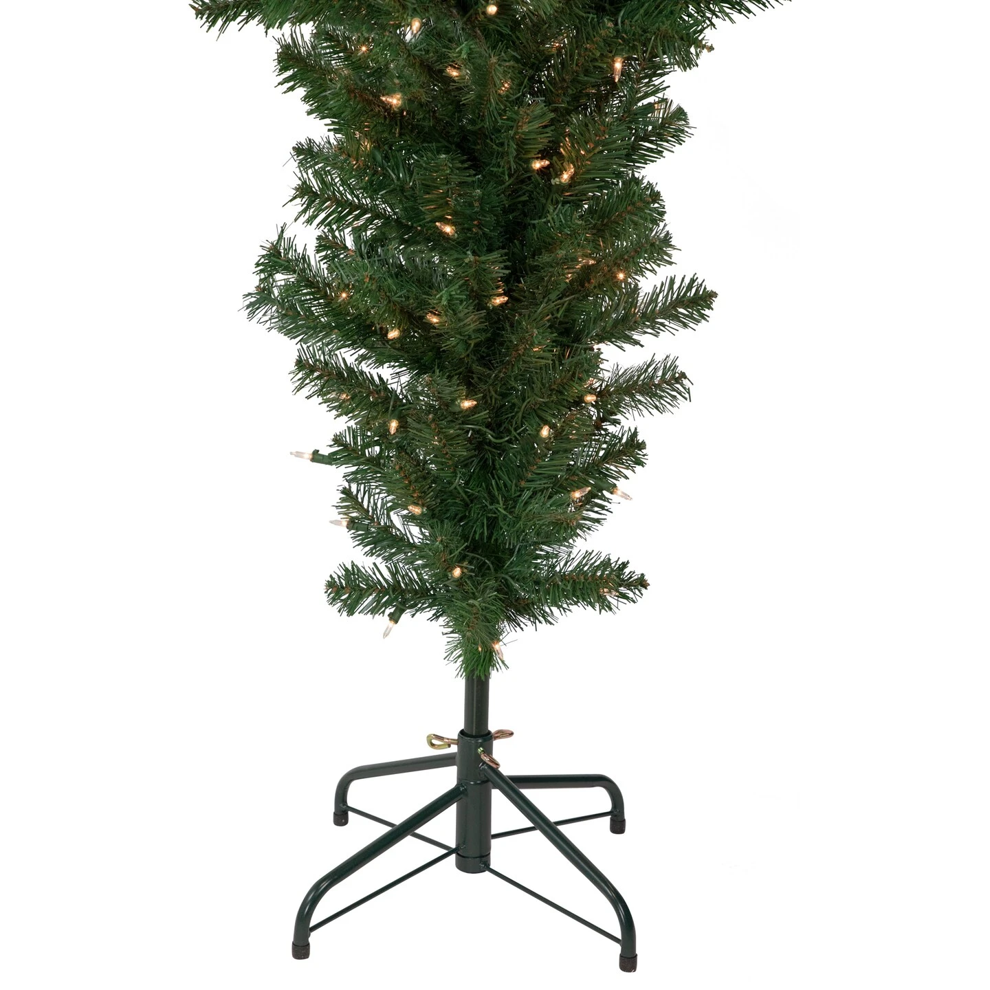 Northlight 7.5' Pre-Lit Green Spruce Artificial Upside Down Christmas Tree - Clear Lights 8 Northlight 7.5' Pre-Lit Green Spruce Artificial Upside Down Christmas Tree - Clear Lights - Image 6