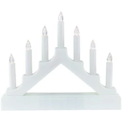 Northlight LED Lighted Christmas Candelabra Bridge - White Base - 13" 17 Northlight LED Lighted Christmas Candelabra Bridge - White Base - 13" -Northlight 2306062943739400032 2
