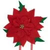 Northlight Red Poinsettia Tie-On Christmas Tree Topper Unlit - 14" 1 Northlight Red Poinsettia Tie-On Christmas Tree Topper Unlit - 14" -Northlight 2306067539246321568