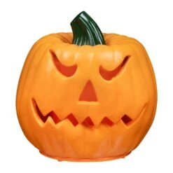 Northlight LED Lighted And Animated Double-Sided Jack O' Lantern Halloween Decoration - 9.75" Orange -Northlight 2306081542413080496