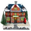 Northlight LED Lighted Post Office Christmas Village Decoration - 7" Red