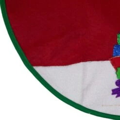 Northlight 20" Red And White Loaded Sleigh In The Snow Mini Christmas Tree Skirt 9 Northlight 20" Red And White Loaded Sleigh In The Snow Mini Christmas Tree Skirt -Northlight 2306096671721372640