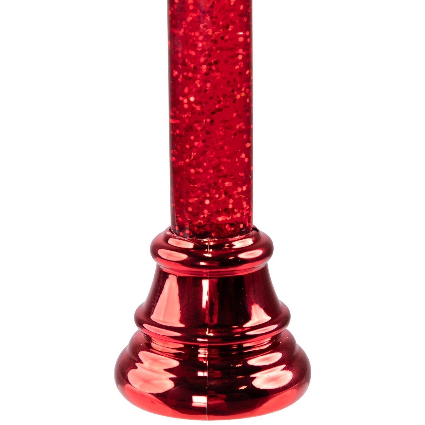 Northlight Glittered LED Flameless Christmas Candle - 9.25" - Red 8 Northlight Glittered LED Flameless Christmas Candle - 9.25" - Red - Image 6