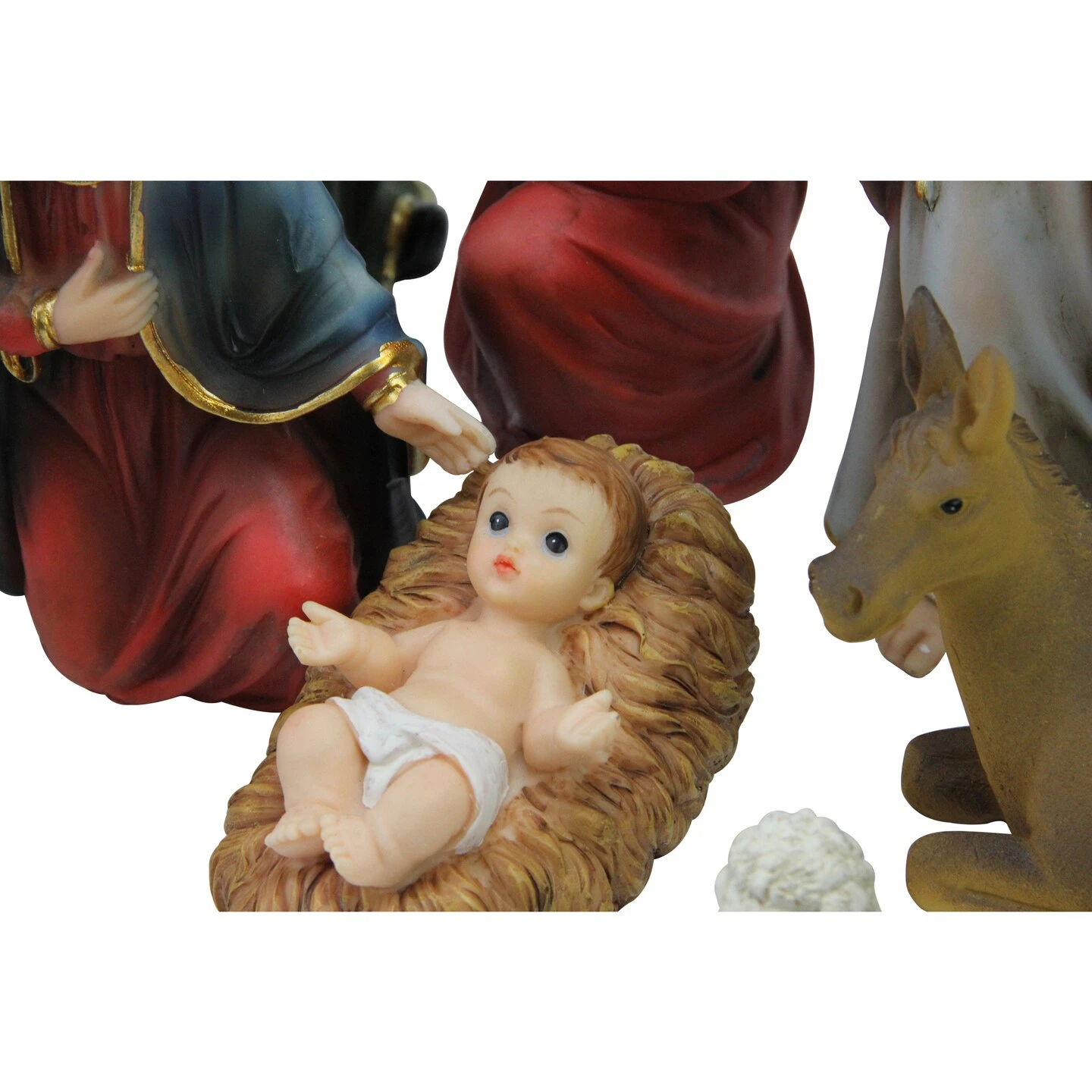 Northlight Children's First Christmas Nativity Set - 8" - 12-Piece Red 5 Northlight Children's First Christmas Nativity Set - 8" - 12-Piece Red - Image 3