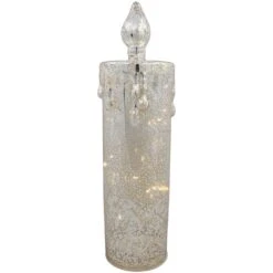 Northlight LED Lighted Dripping Candle Christmas Decoration - 13" Gold -Northlight 2306123163420044128 2
