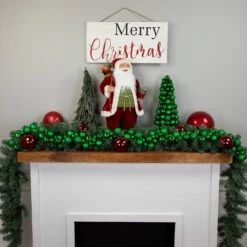 Northlight 3-Finish Shatterproof Ball Christmas Tree With Tinsel - 15.75" - Green 12 Northlight 3-Finish Shatterproof Ball Christmas Tree With Tinsel - 15.75" - Green -Northlight 2306145764656261024