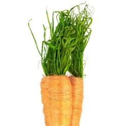 Northlight Straw Carrot Easter Decorations - 9"- Orange And Green - Set Of 3 -Northlight 2306202952313975824