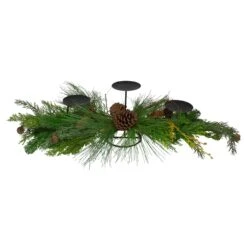 Northlight 32" Brown And Green Artificial Pine Cone And Pine Needle Christmas Candle Holder 9 Northlight 32" Brown And Green Artificial Pine Cone And Pine Needle Christmas Candle Holder -Northlight 2306206463006610080 1