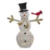 Northlight 49" White And Black LED Lighted Snowman With Top Hat Christmas Outdoor Decoration 1 Northlight 49" White And Black LED Lighted Snowman With Top Hat Christmas Outdoor Decoration -Northlight 2306206463270707872