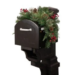 Northlight 36" Pre-lit Decorated Pine Cone And Berries Artificial Christmas Mailbox Swag Green 13 Northlight 36" Pre-lit Decorated Pine Cone And Berries Artificial Christmas Mailbox Swag Green -Northlight 2306206463362458272 2