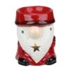 Northlight Ceramic Christmas Star Gnome Tealight Candle Holder - 4.75 - Red -Northlight 2306206463708488352