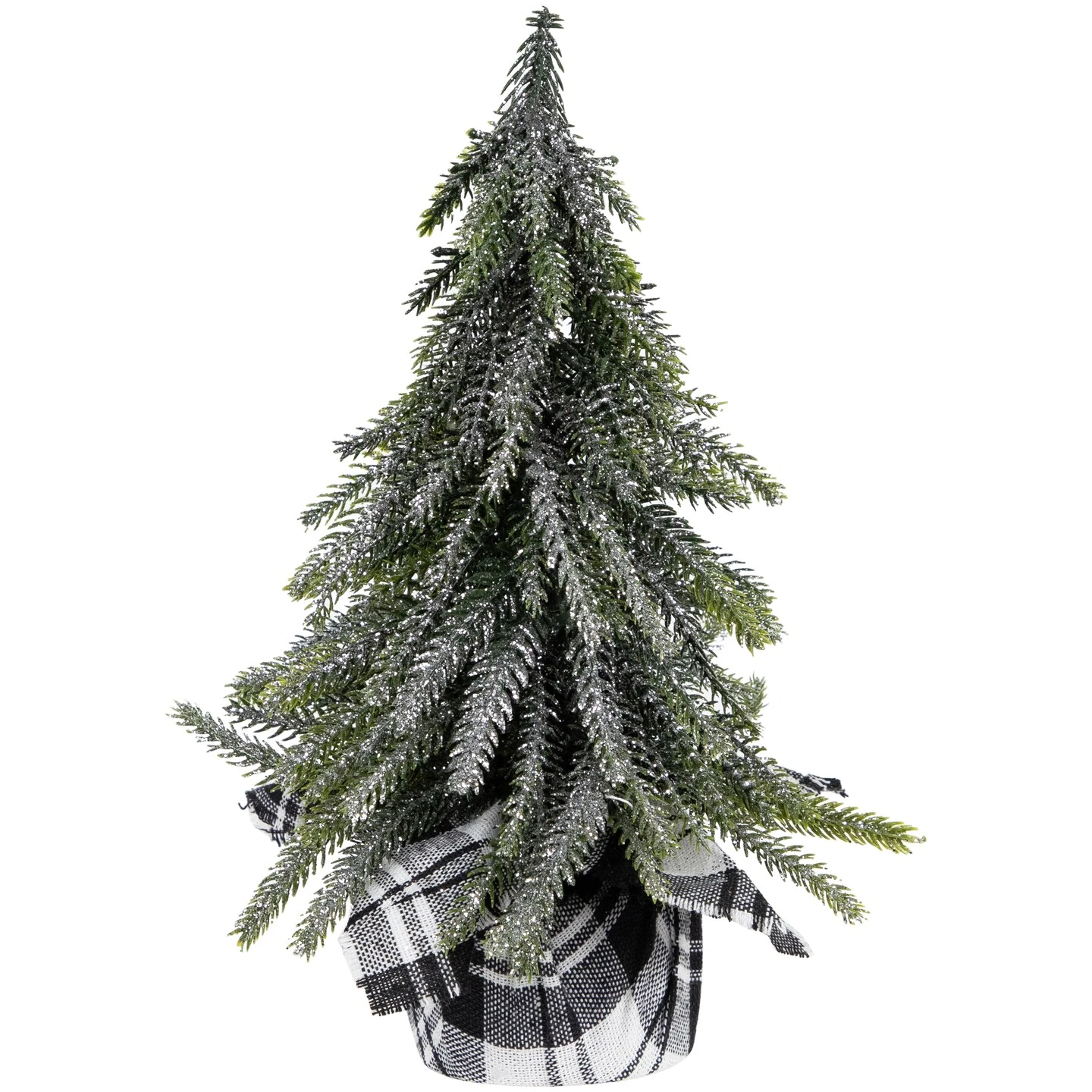 Northlight Mini Silvery Pine Downswept Artificial Christmas Trees - 9.5" - Set Of 3 Green 6 Northlight Mini Silvery Pine Downswept Artificial Christmas Trees - 9.5" - Set Of 3 Green - Image 4