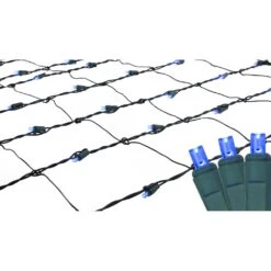 Northlight Net Style LED Tree Trunk Wrap Christmas Lights - 4' X 6' - Blue - Green Wire 10 Northlight Net Style LED Tree Trunk Wrap Christmas Lights - 4' X 6' - Blue - Green Wire -Northlight 2306223300673921696