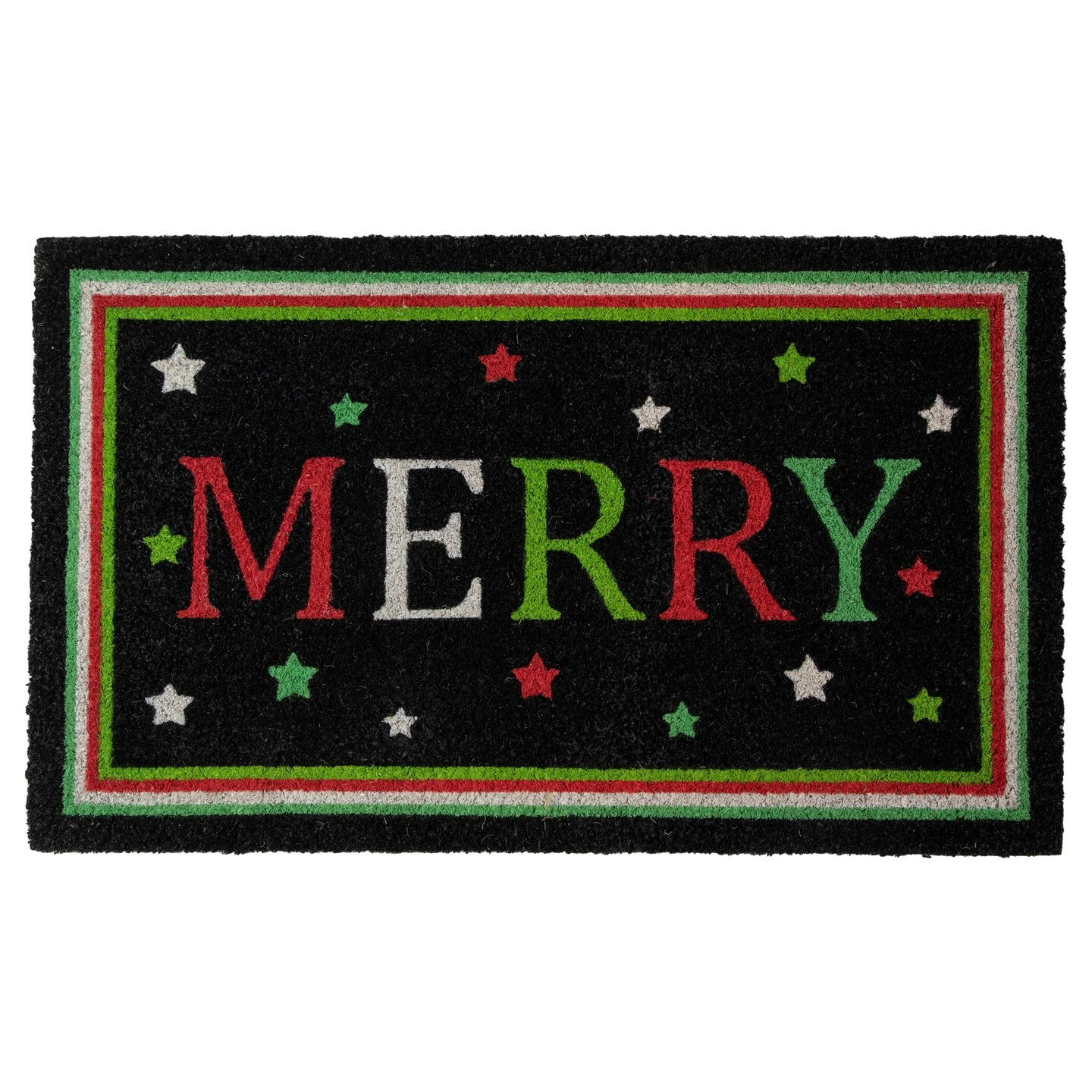 Northlight Black Coir "Merry" Christmas Doormat 18" X 30" 9 Northlight Black Coir "Merry" Christmas Doormat 18" X 30" - Image 7