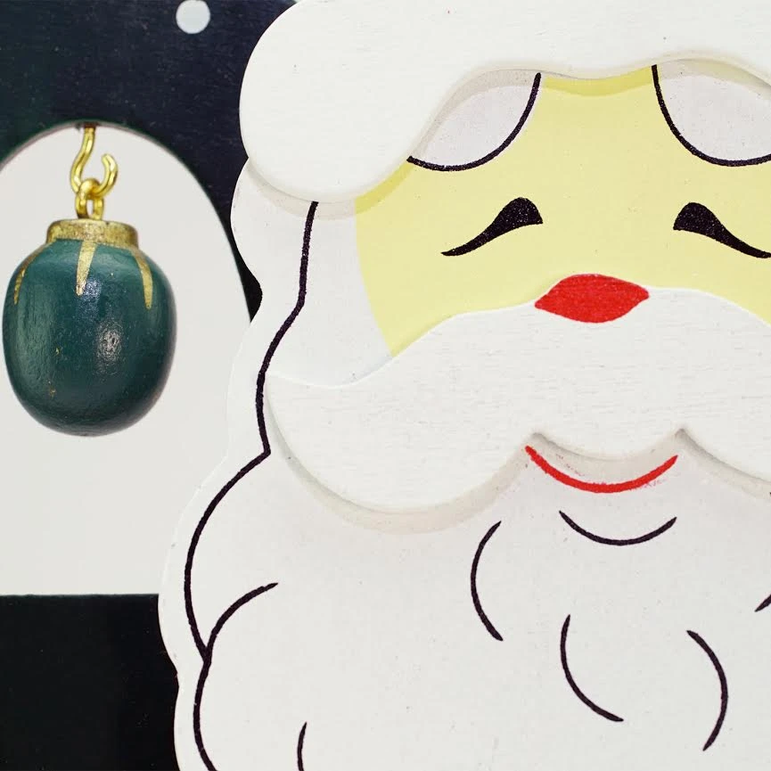 Northlight Santa Claus Cut-Out Ornament Holder Christmas Decoration - 10.25" Red 5 Northlight Santa Claus Cut-Out Ornament Holder Christmas Decoration - 10.25" Red - Image 3