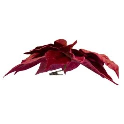 Northlight Artificial Poinsettia Christmas Floral Pick Clip-On Ornament - 9" - Red 8 Northlight Artificial Poinsettia Christmas Floral Pick Clip-On Ornament - 9" - Red -Northlight 2306223300939354784