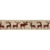 Northlight Beige And Red Plaid Buffalo With Reindeer Christmas Wired Craft Ribbon 2.5" X 16 Yards -Northlight 2306223301121139360