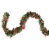 Northlight Wide Cut Tinsel Commercial Christmas Garland - 50' X 4" - Red And Green - Unlit