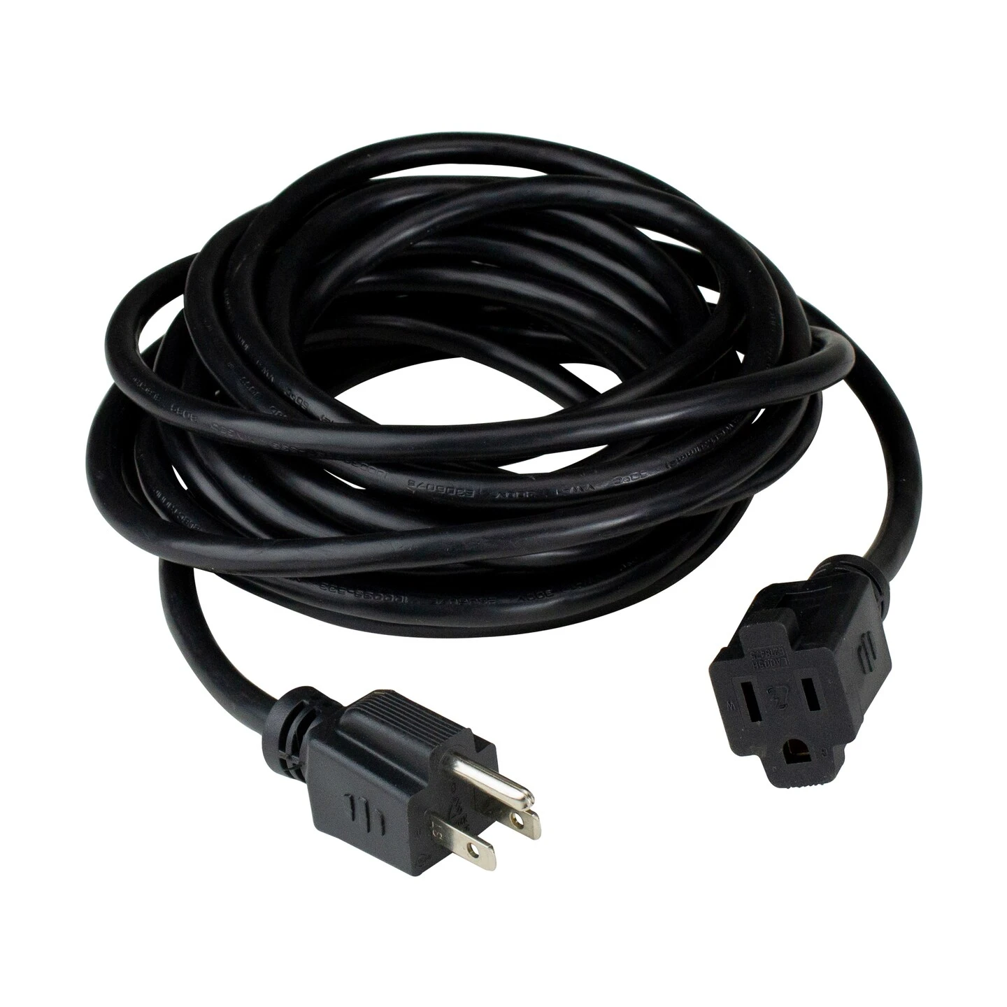 Northlight Three-Prong Outdoor Extension Power Cord With Single Outlet End Connector - 20' - Black Multicolor 3 Northlight Three-Prong Outdoor Extension Power Cord With Single Outlet End Connector - 20' - Black Multicolor