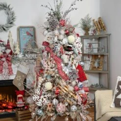 Northlight 20.5" Beige And Ivory Snowflake Embroidered Christmas Stocking 10 Northlight 20.5" Beige And Ivory Snowflake Embroidered Christmas Stocking -Northlight 2306223301863531168