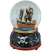 Northlight 5" Children's Musical Pirate Ship At Sea Snow Globe Black -Northlight 2306223302364750496